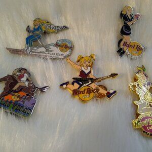 Bundle of 5 HARD ROCK CAFE PINs